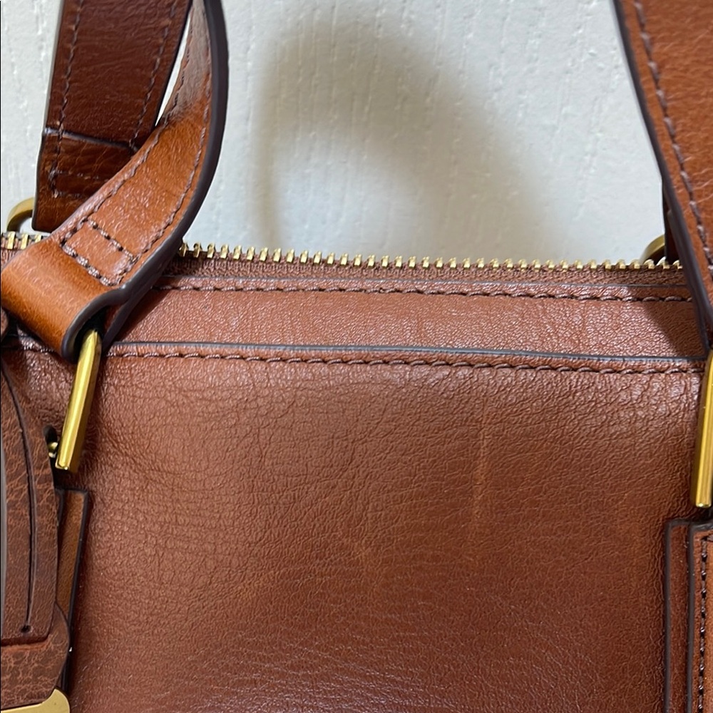 Fossil Jacqueline Brown Leather satchel - Picture 9 of 10